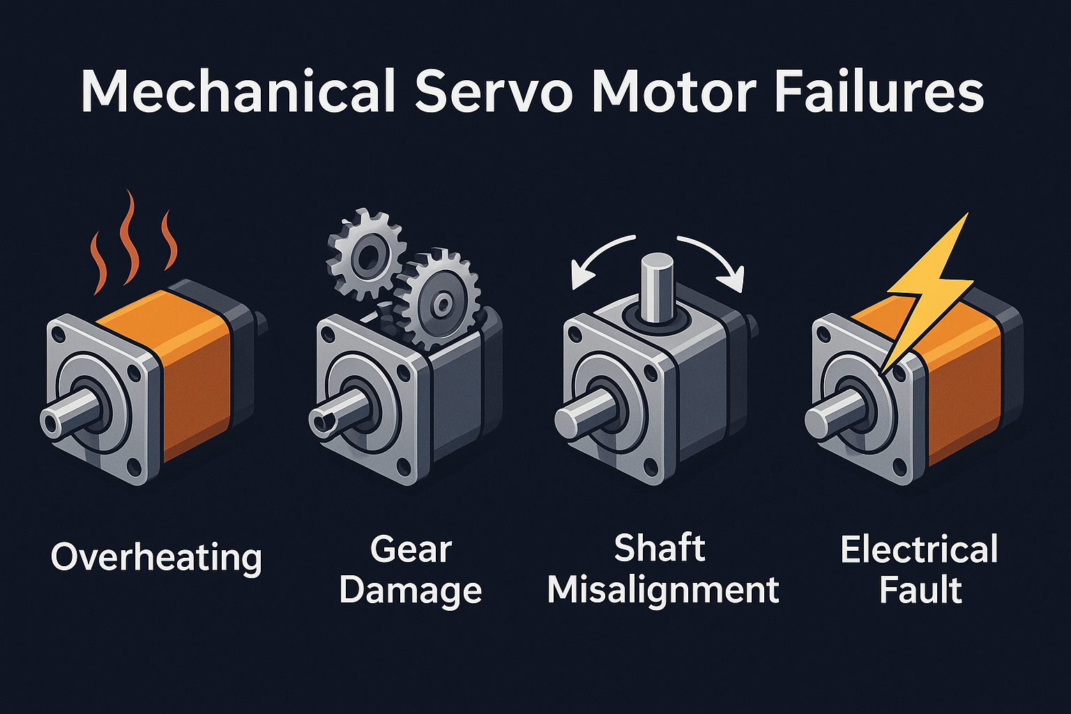 What are Mechanical Servo Motor Failures and Faults
