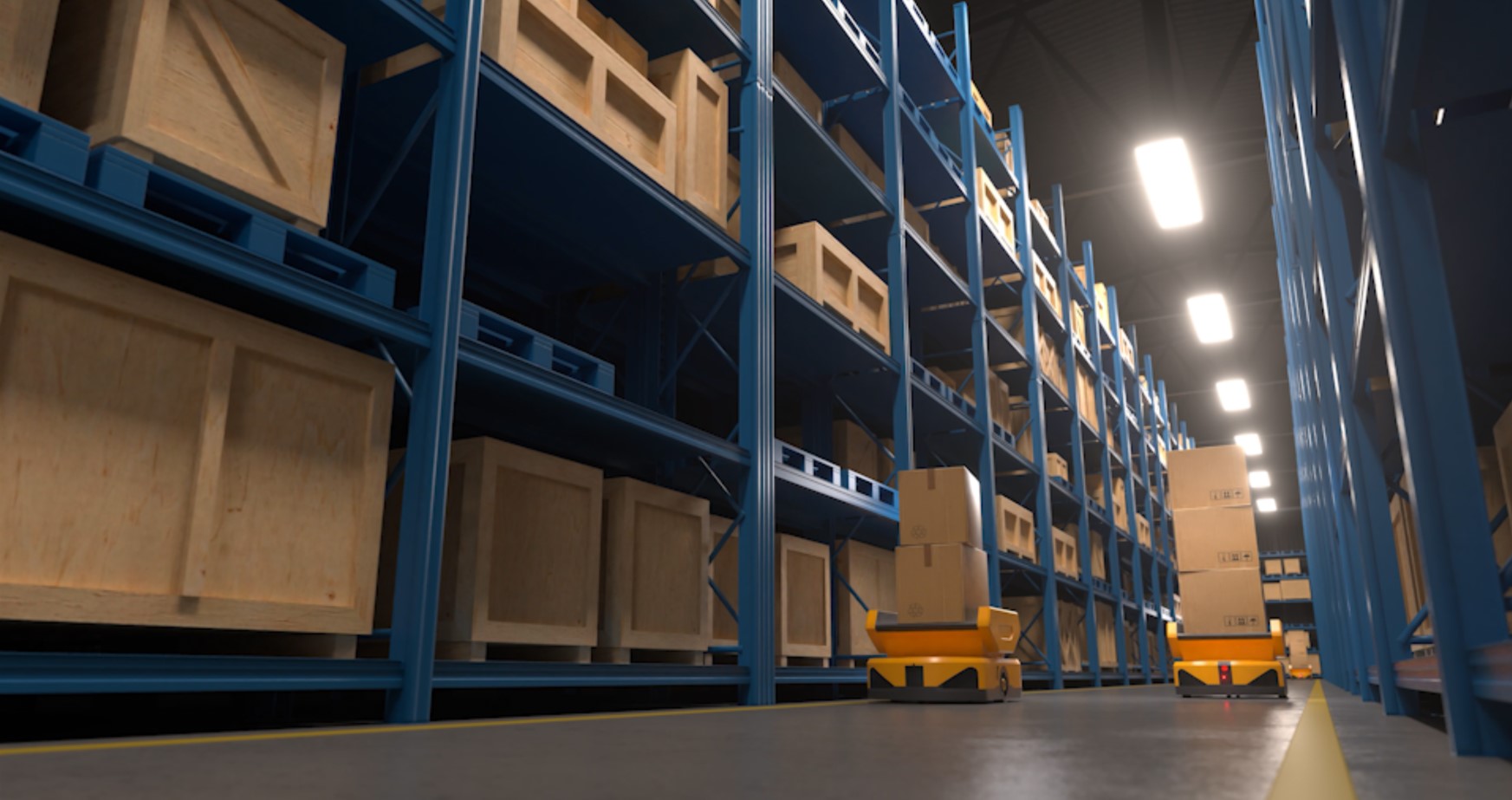 Autonomous Robot In Modern Warehouse